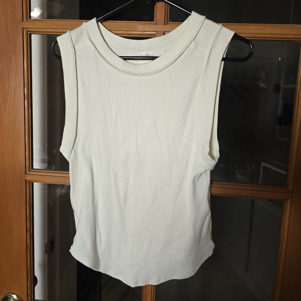 We The Free Sleeveless Cream Top Medium